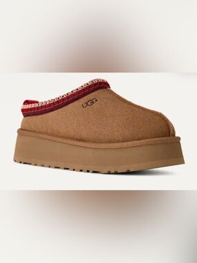 New UGG Tazz II Chestnut Platform Women Size 10